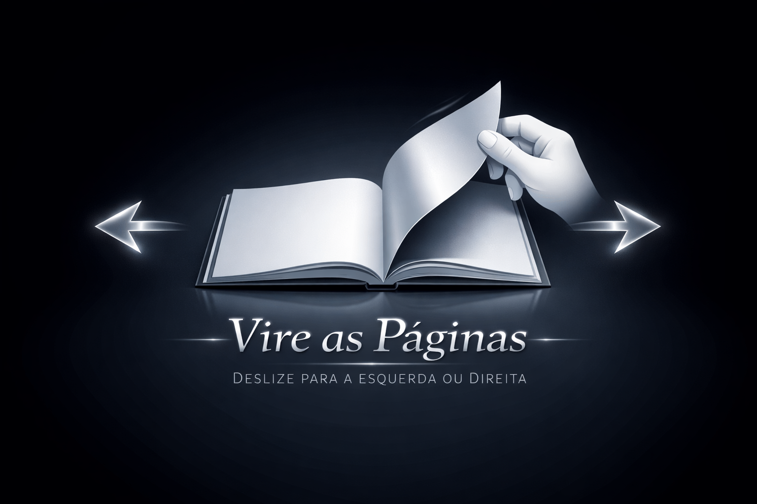 Dica visual para virar as páginas